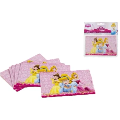 Imagen de ALMACENESADAN 2540; pack 6 invitaciones Princesas con sobre; 3 princesas; ideal para fiestas y cumpleaños