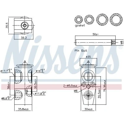Imagen de NISSENS 999445 Válvula de Expansión FORD: Transit V363 Bus, Custom V362 Furgón