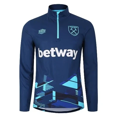 Imagen de Umbro 98670U Capa Intermedia, Hombres, MFQ TW Navy Deep Surf Bluefish, L
