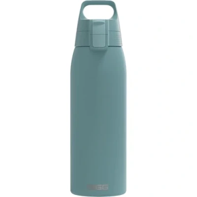 Imagen de Sigg Shield ONE Azul botella reutilizable (1L), hermética sin sustancias nocivas, de acero inoxidable duradera con cierre Top 2