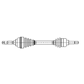 Imagen de METELLI 17 0831 Árbol de transmisión 647 92 PEUGEOT: 807, CITROËN: C8, FIAT: Ulysse II