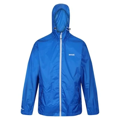 Imagen de Regatta Chubasquero impermeable con capucha ligera y transpirable Jackets Waterproof Shell, Hombre, Oxford Blue, M