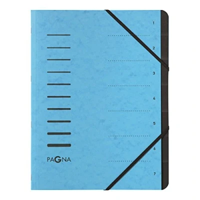 Imagen de Pagna Carpeta clasificadora, 7 compartimentos, color azul claro