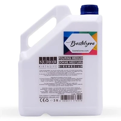 Imagen de Medio de fundición 3 litros para técnicas fluido y aplicaciones fundición. pintura acrílica. No amarillea, flexible, resistente al agua. Aumenta el flujo color.