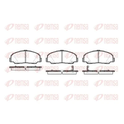 Imagen de REMSA 0178.32 Juego de pastillas freno Eje delantero con contacto avisador desgaste lámina adhesiva accesorios DAIHATSU: Feroza Hard Top