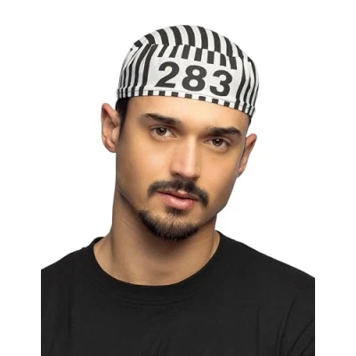 Imagen de Boland Gorro de prisionero, Color negro blanco, talla única (93900) , color/modelo surtido