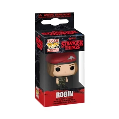 Imagen de Funko Pop! Keychain: Stranger Things Robin Minifigura de Vinilo Coleccionable Llavero Original Relleno Calcetines Idea Regalo Mercancia Oficial TV Fans