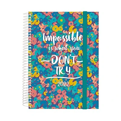 Imagen de Finocam Agenda 2022 Diaria de Enero a Diciembre (12 meses) E10 155x212 mm Espiral Design Collection Imposible Internacional