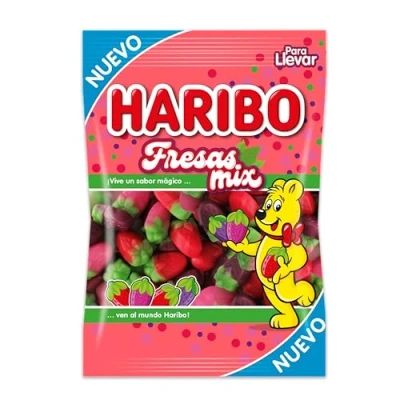 Imagen de HARIBO FRESAS MIX 18B X 100G (1800 gr)