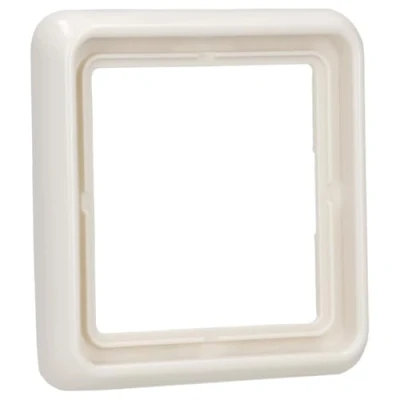 Imagen de JUNG CD581W Marco, Duroplástico, Resistente al Rayado, Brillante Blanco Marfil, Simple, 81 X 81mm