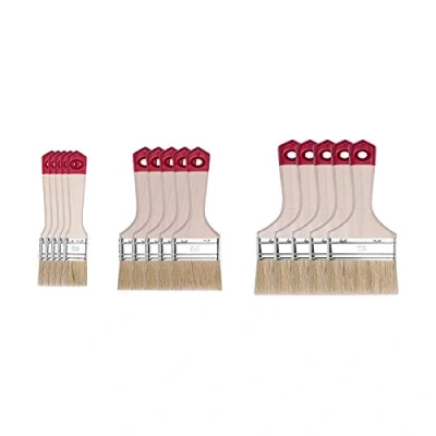Imagen de HARDY WORKING TOOLS brochas pintura set de 15 piezas, 5 piezas 25, 50, 75 mm ancho, madera, Cepillo Serie *40*, 15PCS, pinceles A0284 030500