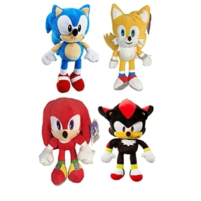 Imagen de ENVI Sonic The Hedgehog Juguetes de peluche 12 pulgadas Tails Knuckles Shadow (Juego 4 NWP&gt;)
