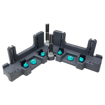 Imagen de wolfcraft Caja de ingletar y falsa escuadra PRO I 6956000 Solución 2 en 1 para rodapiés a la medida exacta