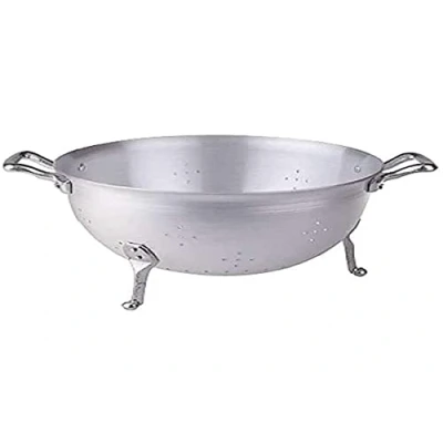Imagen de Ollas Agnelli Colador 3 Pies, Aluminio BLTF, con 2 Asas en Acero Inoxidable, Plata, 24 cm
