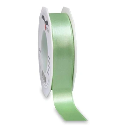 Imagen de C.E. PATTBERG PRÄSENT cinta regalo satén color verde pastel, 25 m de raso para envolver regalos, mm ancho, decoración y manualidades, decorativa versátil