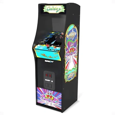 Imagen de Arcade1Up GALAGA Deluxe 14 Games in 1, 5 Foot Stand Up Cabinet Arcade Machine Dominio Videojuegos, Multicolor, M (Tastemakers GAL A 305427)
