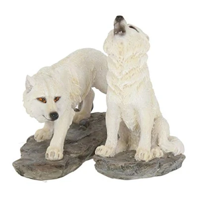 Imagen de Nemesis Now Chase Juego de 2 Figuras (17 cm, 9,8 cm), Color Blanco
