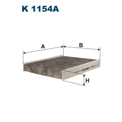 Imagen de FILTRON K 1154A Filtro de habitáculo carbón activado 244 209 34 FORD: KUGA 1, Focus C Max, S Max Mk1, VOLVO: C70 2 Cabriolet