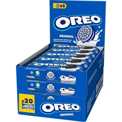 Imagen de Oreo Original Galletas de Cacao Rellenas Crema Sabor Vainilla Caja 20 paquetes x 66g
