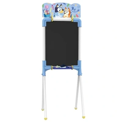 Imagen de Chicos Pizarra Infantil 2 en 1 Bluey. Incluye rotulador, tizas y Borrador. Material de Gran Resistencia Durabilidad. A Partir 3 Años (53053)