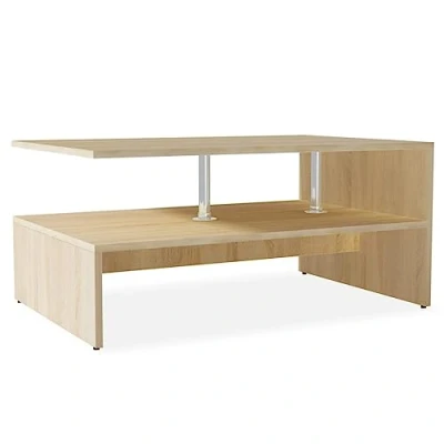 Imagen de vidaXL Mesa Centro 90x59x42 Madera Color Roble Mesita Mesilla Mueble Auxiliar