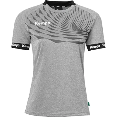 Imagen de Kempa Wave 26 Shirt Women para Mujeres y niñas Camiseta Manga Corta Deportiva Ropa Funcional Balonmano Gimnasio Jogging Running Jersey elástica Transpirable