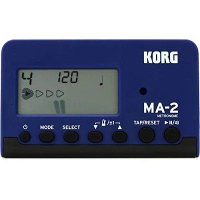 Imagen de KORG MA 2 Metrónomo digital de bolsillo con pantalla LCD, azul y negro