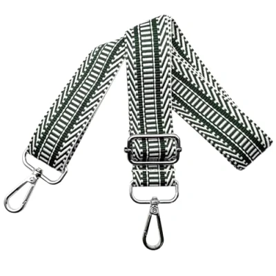 Imagen de Correa para Bolsos de Mujer Reemplazo Hombro, Bandolera Ajustable con Mosquetón Plateado 3.8cm Anchura, Crossbody Cartera Accesorios, Verde, L11