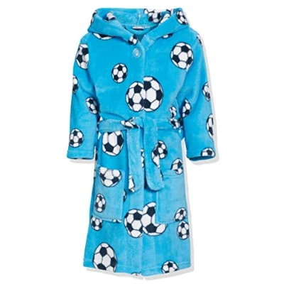Imagen de Playshoes Fussball Albornoz para niños, Talla: 3 4a, Original