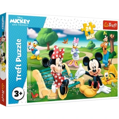 Imagen de Trefl 916 14344 Micky Mouse Unter Freunden EA 24 Maxiteile, Disney, für Kinder AB 3 Jahren 24pcs Maxi Mickey, Multicoloured