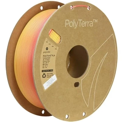 Imagen de Polymaker Polyterra PLA Gradient 1.75mm 1kg Fall (Orange Lava Red)