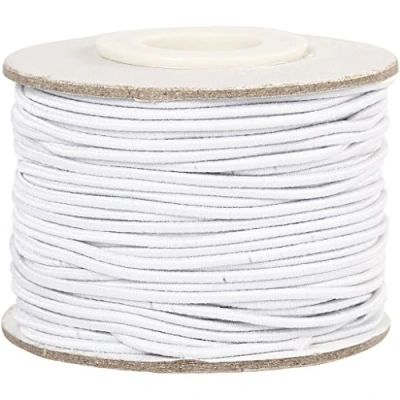 Imagen de Art Manufacture Design Goma elástica (1 mm, 25 m), color blanco