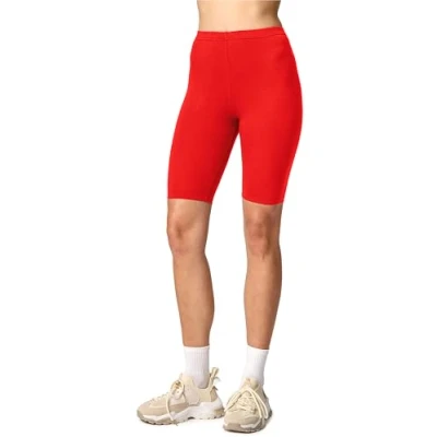 Imagen de Merry Style Leggins Cortos Mallas Deportivas Mujer Shorts Pantalones para Verano de Mujeres MS10 145 (Rojo, L)