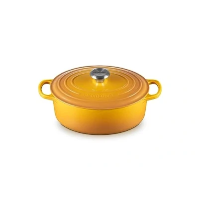 Imagen de Le Creuset Cocotte oval de hierro fundido, 27 cm, 4, 1 L, Todas Las Fuentes Calor Incluso inducción, Nectar, 21178276724430