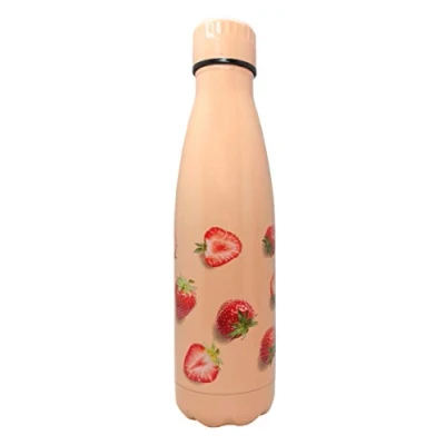Imagen de Nerthus Botella Termo Doble Pared para frios y Calientes Diseño Corazones de Acero Inoxidable 500 ml Libre BPA, 18/8