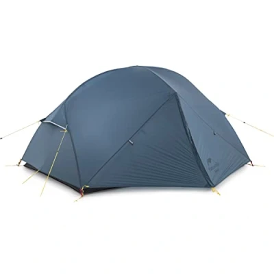 Imagen de Naturehike Mongar Tienda de Mochilero Silicona Ultraligera 20D para 2 Personas Ciclismo, Senderismo, Acampada (15D Azul Marino)