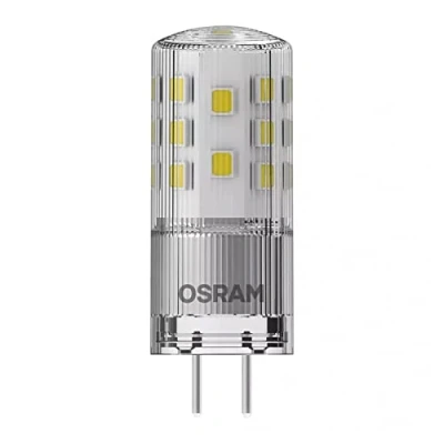 Imagen de OSRAM Lámpara LED PIN regulable con casquillo GY6.35, blanco cálido (2700K), 320 lúmenes, cristal transparente, paquete individual