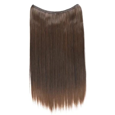 Imagen de CAISHA 50cm 1 Trama Extensión Con Banda Elástica De Cabello Postizo Liso Resistente Al Calor Mezcla Marrón E106