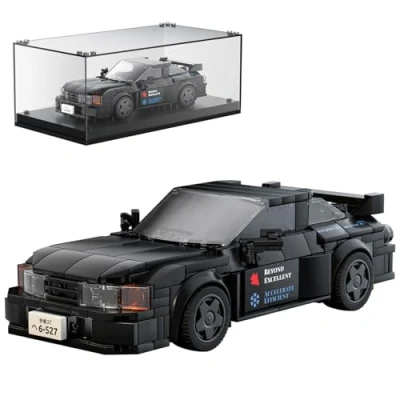 Imagen de Mould King 27014 Technics Speed Champions Sport Racing Car Building Blocks con Vitrina Acrílica Gtr32 Model Cars para Coleccionar (359 Piezas)