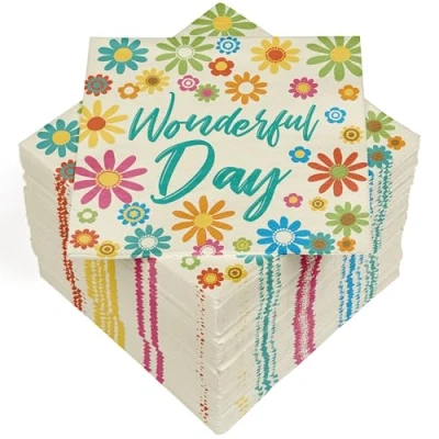 Imagen de 100 servilletas, 3 capas, 33 x cm, Wonderful Day