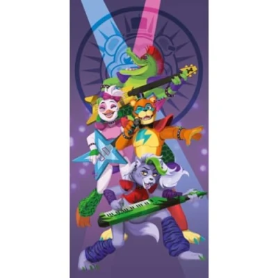 Imagen de Halantex Five Nights at Freddy&#039;s Concerto FNAF Toalla de playa para el baño, 100% algodón, 70 x 140 cm