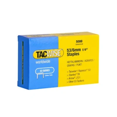 Imagen de TACWISE 331 Grapas Galvanizadas de Tipo 53/6 mm Caja 5000, 6mm, Set Piezas