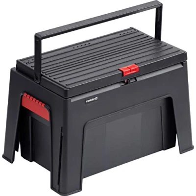 Imagen de Meister Taburete 3 en 1 460 x 280 300 mm con caja de herramientas y bandeja para Capacidad carga 150 kg polipropileno estable/Caja herramientas/Caja
