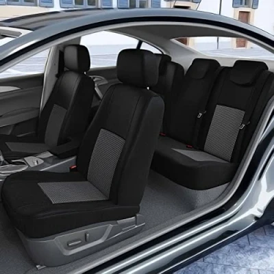 Imagen de DBS 19334 Fundas de asientos coche A Medida Acabado alta gama Instalación rápida Compatible Airbag Isofix