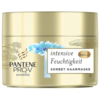 Imagen de Pantene Pro V Miracles Sorbet Mascarilla capilar para una hidratación intensa con biotina y esencia de baobab Provitamina B5 Cabello seco dañado, 160 ml