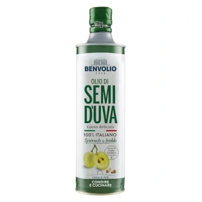 Imagen de BENVOLIO 1938 Aceite de Semilla Uva Prensado en Frío 750ml Para Cocinar 100% Italiano Rico Vitamina E la Cara Corporal Aceites Masajes Grapeseed oil