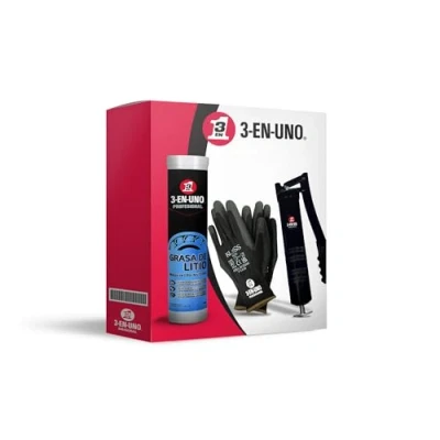 Imagen de 3 EN UNO PROFESIONAL, 500003, Grasa de litio multiuso con bomba engrase lubricadora, 400g