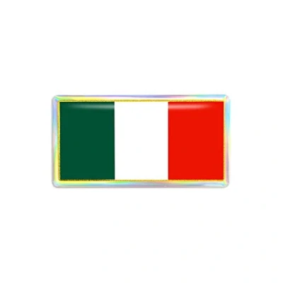 Imagen de 4R Quattroerre.it Pegatina 3D Bandera de Italia 80 x 40 mm