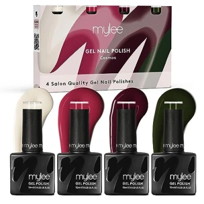 Imagen de Mylee Cosmos Quad Set de Esmalte Uñas en Gel 4x10ml UV/LED Nail Art Manicura Pedicura para Uso Profesional y Doméstico Larga Duración Fácil Usar