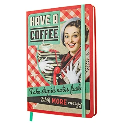 Imagen de Nostalgic Art Cuaderno retro punteado, Have a Coffee Idea de regalo para los amantes del café, Bullet Journal dotted, Diseño vintage, A5 (54001)